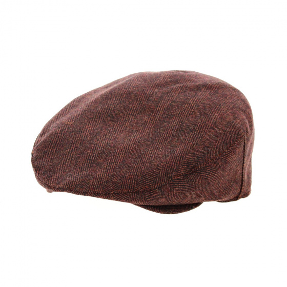 Flat cap Boris copper wool - Crambes