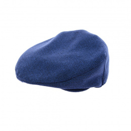 Hanis wool flat cap royal blue - Crambes