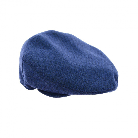 Hanis wool royal blue flat cap Crambes