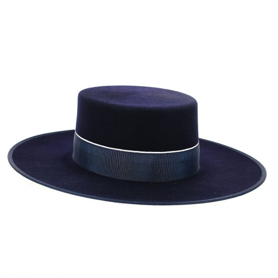 Andalusian Cordobes Hat Navy Felt