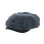 Houston eight-sided cap, blue wool - Crambes