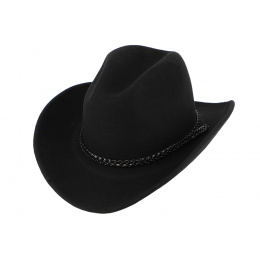 Black Western Oklahoma Hat - Traclet