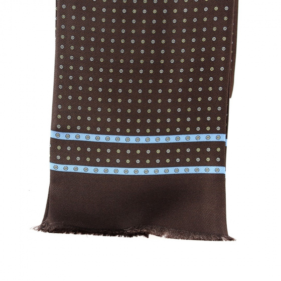 Brown Lucio silk scarf - Traclet