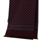 Pedro burgundy and blue silk scarf - Traclet