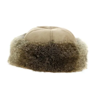 Toque Boyarka fausse fourrure polyester beige - Traclet