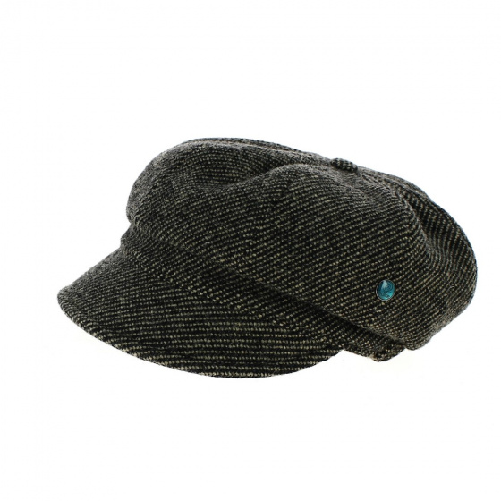 Cap Gavroche Pooky grey wool - Traclet