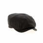Brown leather Hatteras cap - Traclet