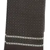 Foulard en soie Pola marron - Traclet