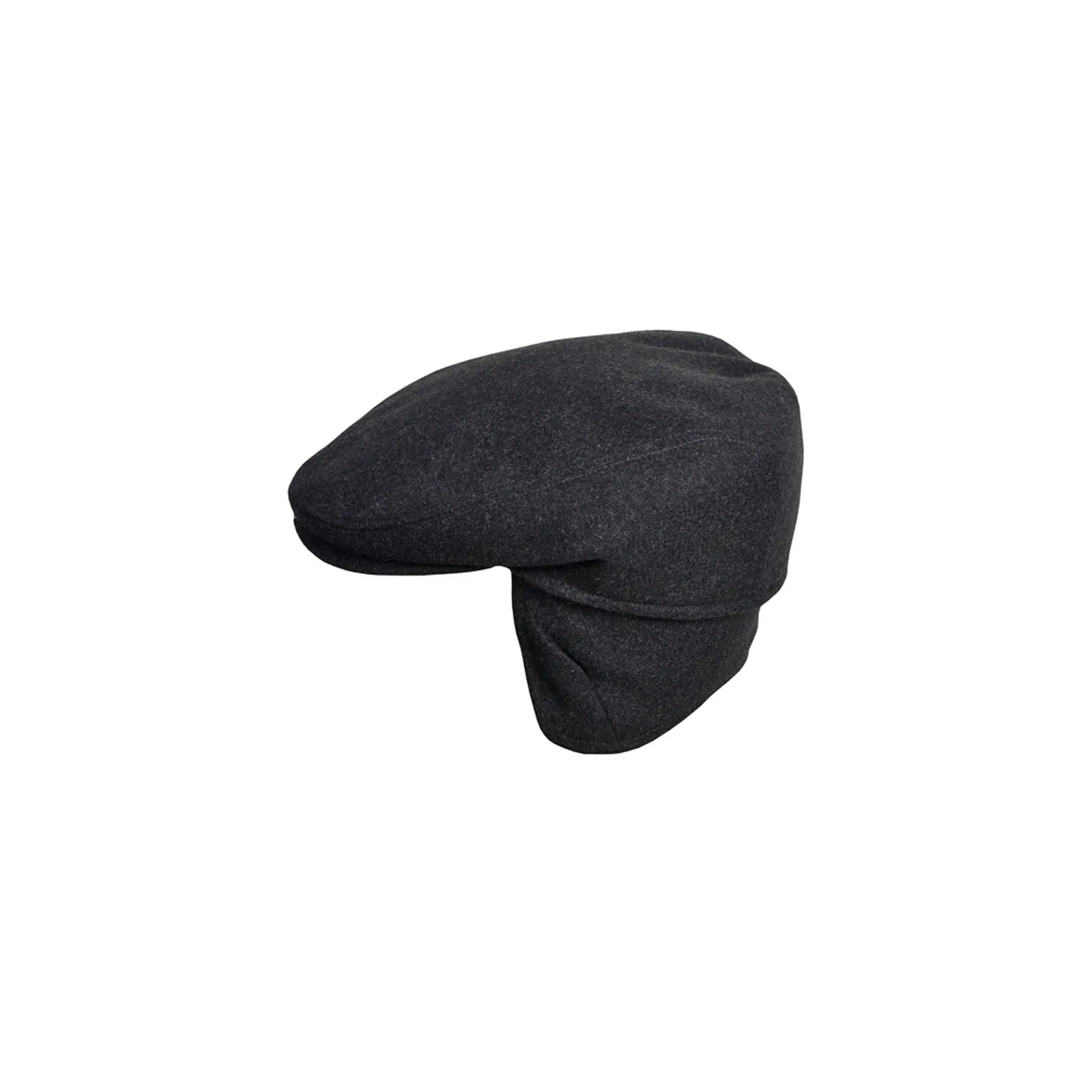 Firenze Flat Cap with Ear Flaps Anthracite - Traclet Reference: 4317 | Traclet Hat Shop