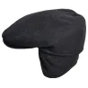 Firenze Flat Cap with Ear Flaps Anthracite - Traclet Reference: 4317 | Traclet Hat Shop