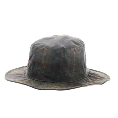 Chapeau Traveller coton marron et rayures tricolores - Flechet