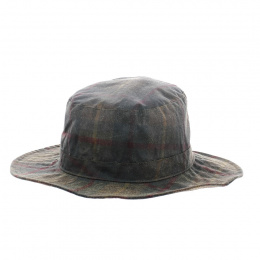 Traveller hat brown cotton and tricolor stripes - Flechet