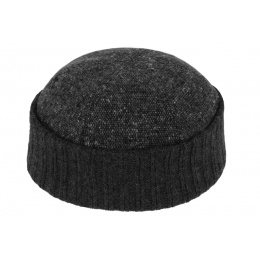 Docker Beanie with Cuff Baia Wool Anthracite - Traclet