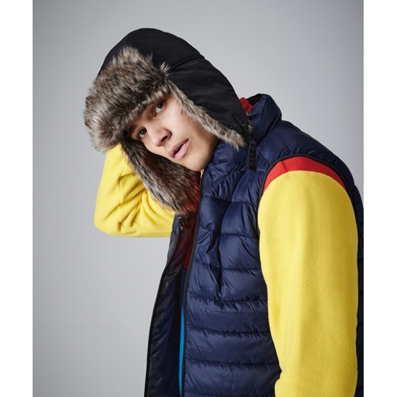 Black Faux Fur Trapper Hat - Traclet