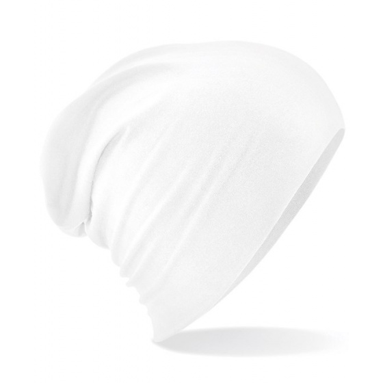 White Jersey Long Beanie - Traclet