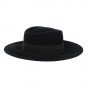 Gambler Felt Wool Hat Black - Traclet