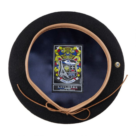Black Rosa Basque Beret - Heritage by Laulhère