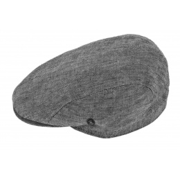 Adam Linen Anthracite Flat Cap UPF 40+ - City Sport
