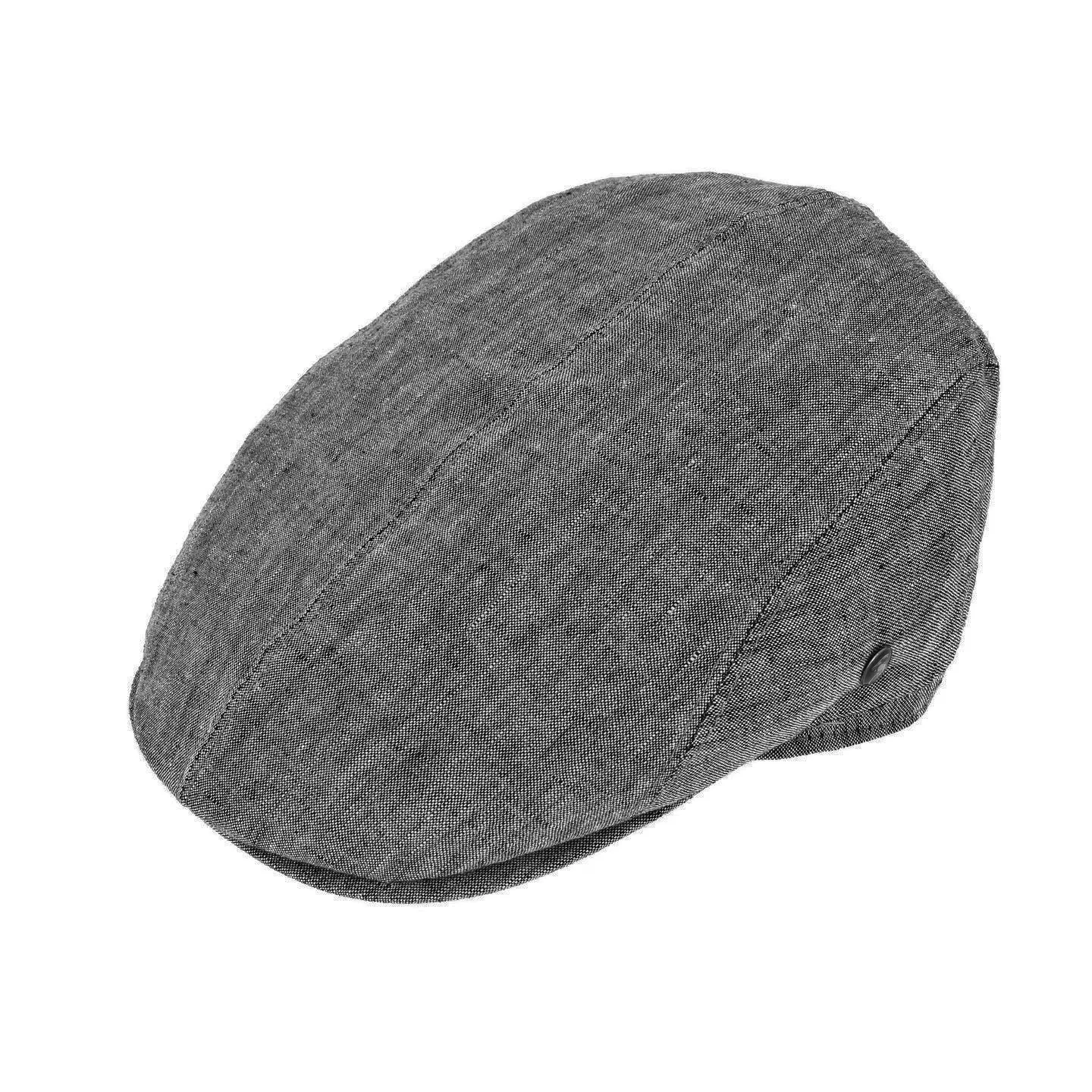 Adam Linen Duckbill Cap Anthracite - City Sport