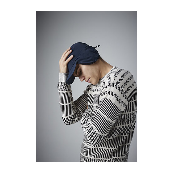 Waterproof mountain cap with earflaps Navy - Traclet