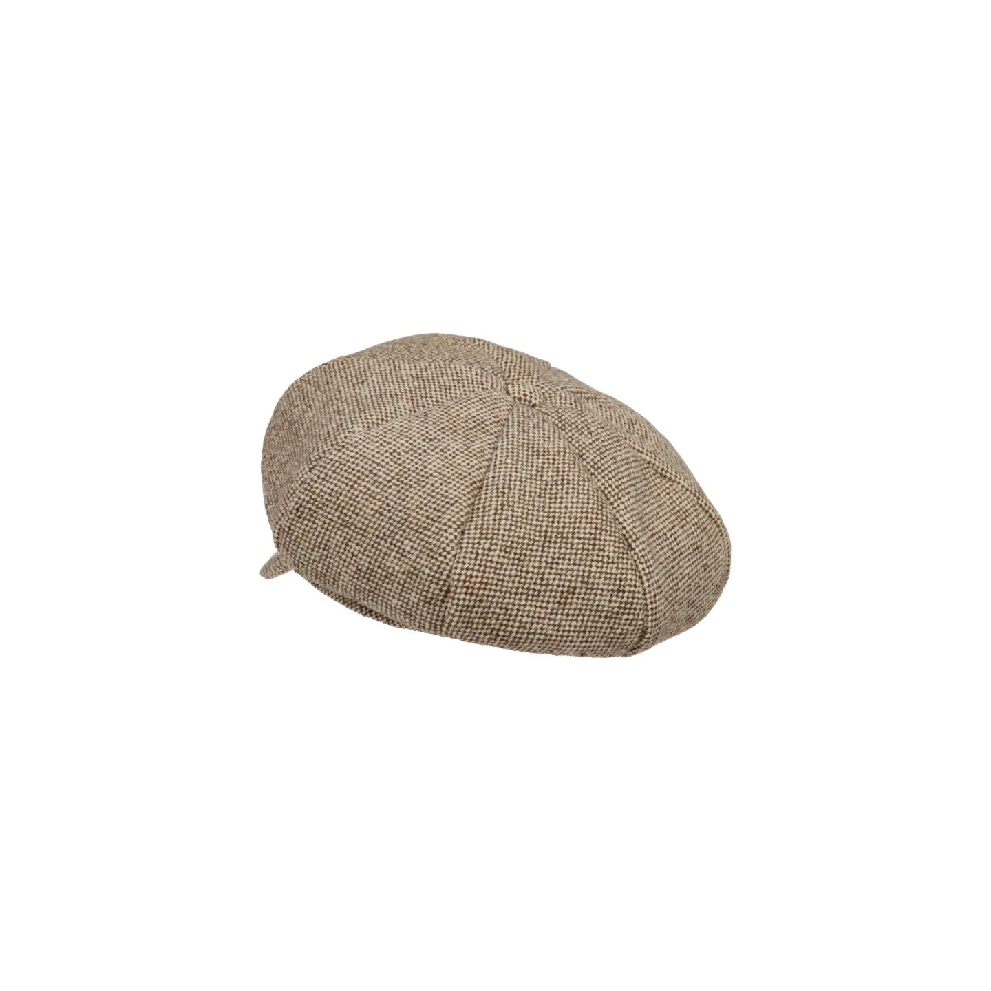 Casquette Gavroche Coco Tweed Marron & Beige   Reference : 4019 | Chapellerie Traclet