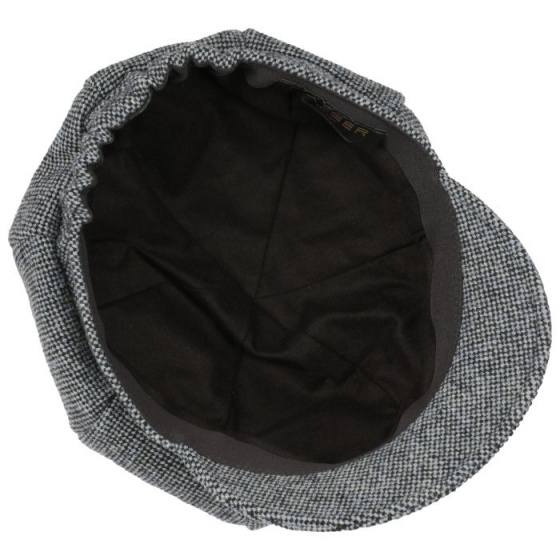 Casquette Gavroche Coco tweed bleu - Mayser Casquette Gavroche Coco tweed bleu - Mayser