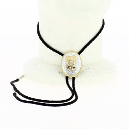 Bolo Tie Eagle Silver & Gold
