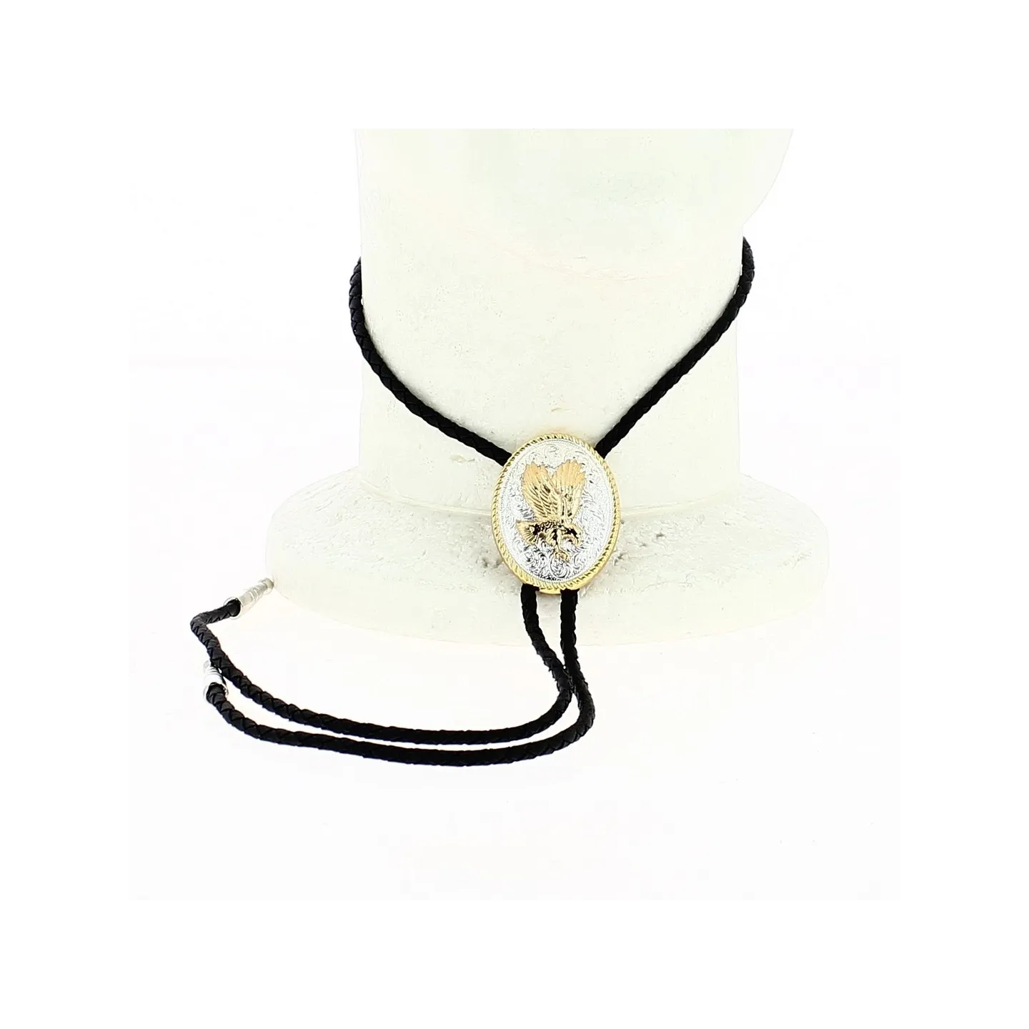 Bolo Tie Aigle Argent & Or