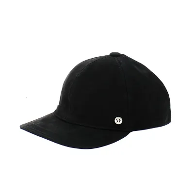 Casquette américaine en cuir noir - Flechet