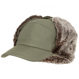 Sherwood Hunter's Cap with Ear Flaps Khaki - Traclet