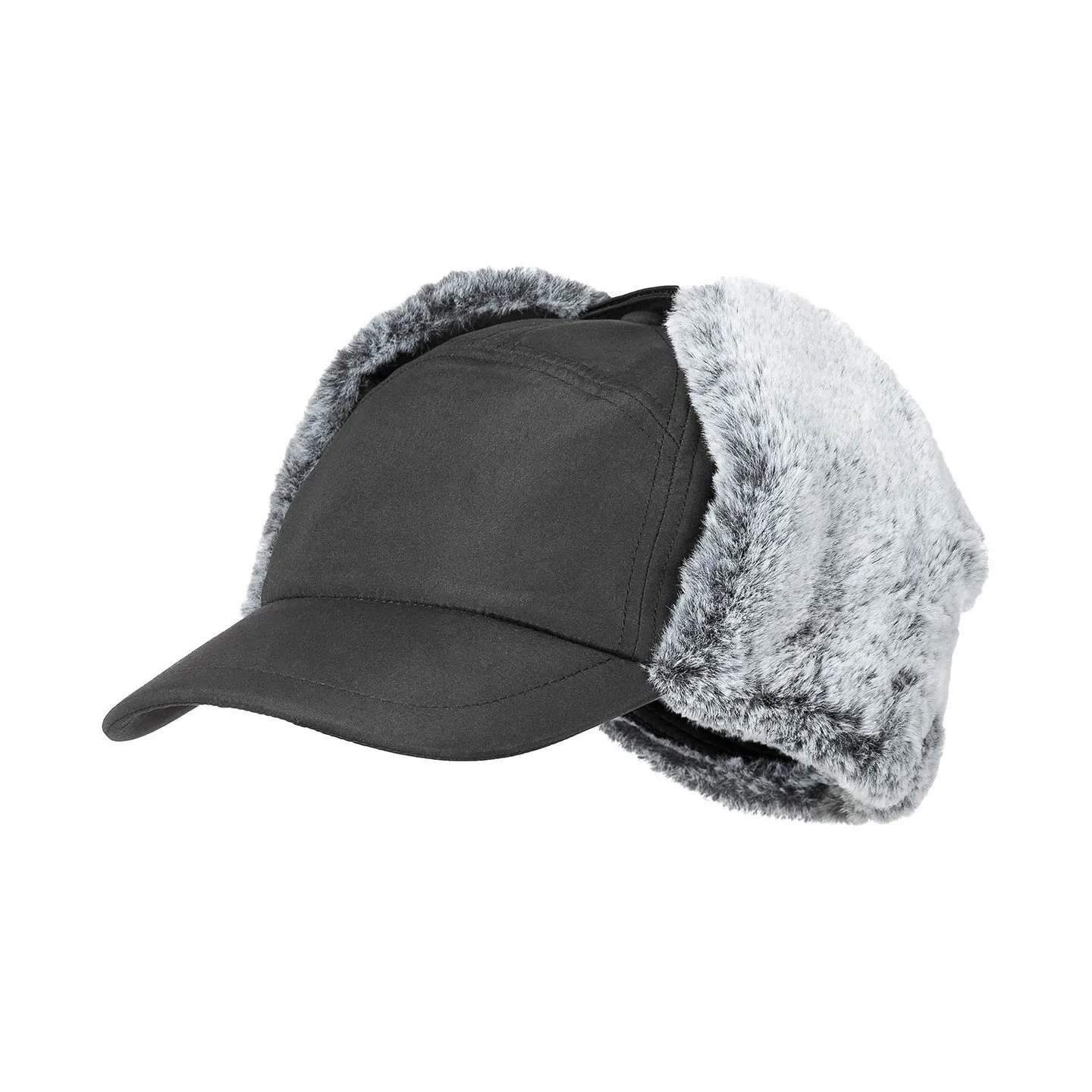 Casquette De Chasseur Sherwood Cache Oreille Noir - Traclet  - achat casquette de chasse - casquette chasse Reference : 14255| C