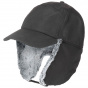 Black Sherwood Hunter Cap with Ear Flaps - Traclet