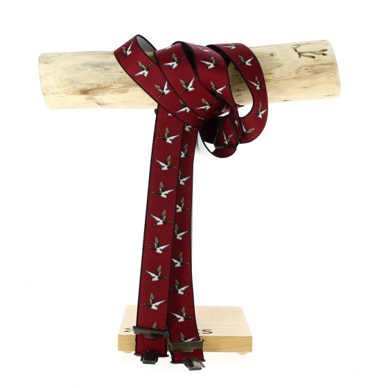 Duck pattern hunting suspenders - Traclet