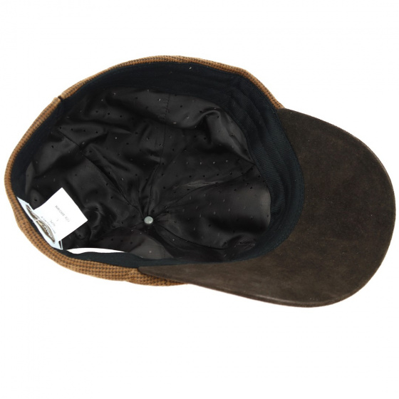 DeeWhy Leather Baseball Cap Brown - Aussie Apparel DeeWhy Leather Baseball Cap Brown - Aussie Apparel