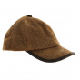 DeeWhy Leather Baseball Cap Brown - Aussie Apparel