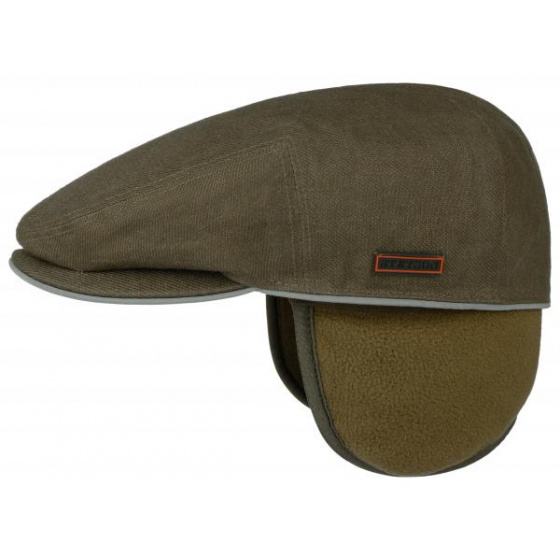 Olive Outdoor Ear Flap Cap - Stetson