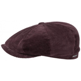 Burgundy Cotton Cord Hatteras Cap - Stetson