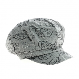 Gavroche Summer Retro Cap Edelweiss Cotton Grey - Traclet