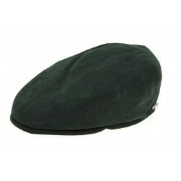 Dark Green Cotton Soft Kent Flat Cap - Stetson