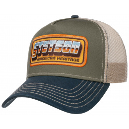 American Heritage Olive Trucker Cap- Stetson