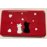 Boite de rangement rouge pour masque