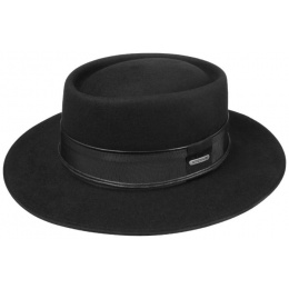 Gambler Ankara Black Felt Hat - Stetson