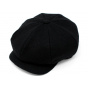 Casquette JP Tweed Laine Noir - Hanna Hats