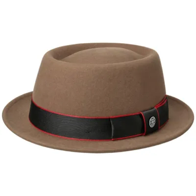 Porkpie Wool & Cashmere Taupe- Stetson Hat