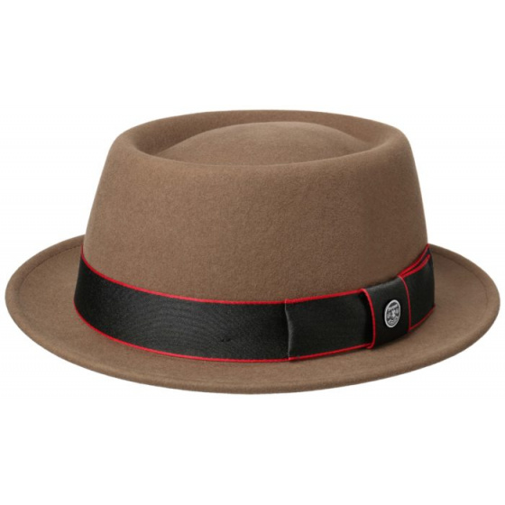 Porkpie Wool & Cashmere Taupe- Stetson Hat