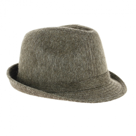 Small Brim Brown Felt Hat - Traclet