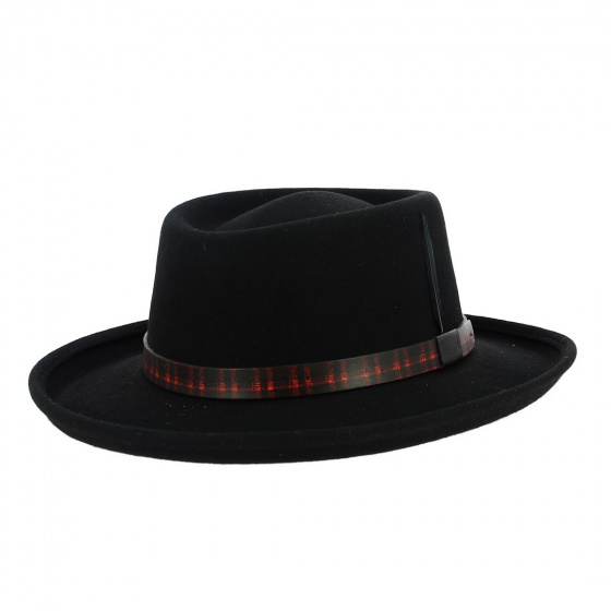 Chapeau Gambler Woolfelt Noir - Stetson Chapeau Gambler Woolfelt Noir - Stetson