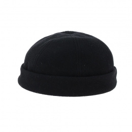 Docker Le Fallo black wool hat - Traclet