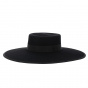 Andalusian Cordobes Hat Black Wool Felt - Traclet
