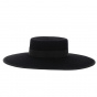 Andalusian Cordobes Hat Black Wool Felt - Traclet